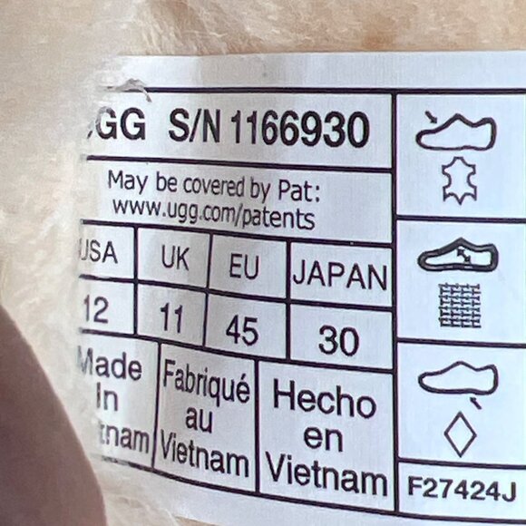 UGG Tasman Shaggy Suede Slippers Men Winter Shoes Size US12 - Picture 8 of 12